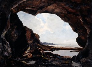 Grotto of Ris, Douarnenez, 1876 av Emmanuel Lansyer