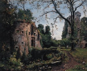 Bastion des Ormes, interiøret i Château de Clisson av Emmanuel Lansyer