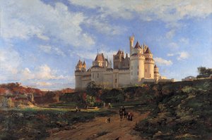 Slottet til Pierrefonds. Rundt 1868 (olje på lerret)