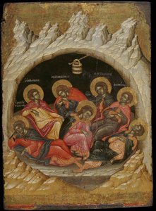 The Seven Sleepers of the Efesos (eggtempera på panel)