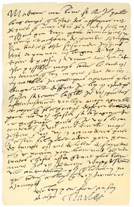 Brev fra keiser Charles V av Spania til dronning Mary av England, 1555. av Emperor Charles V