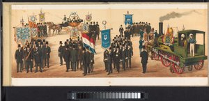 Prosesjon i Haarlem, 1872 (plate 11) Prosesjon holdt i Haarlem, 1. april 1872. (serietittel på objekt)