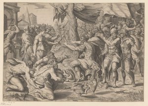 Scipio får gaver av Enea Vico (possibly)