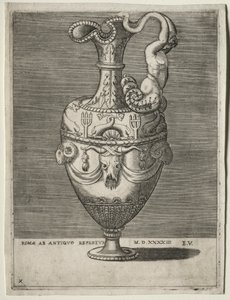 Ewer utsmykket med delfiner, 1543. av Enea Vico