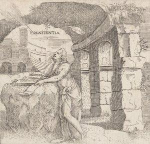 Botsløshet Penitens, ca. 1545-50. av Enea Vico