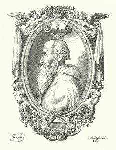 Pietro Bembo , italiensk lærd, poet og kardinal av Enea Vico