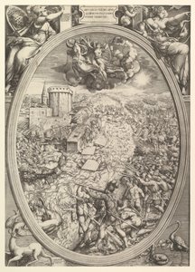 Slaget ved Mühlberg med hæren til Charles V krysset Elben, 1551.