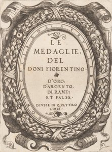 Tittelplate: De florentinske Doni-medaljene, ca. 1548. av Enea Vico