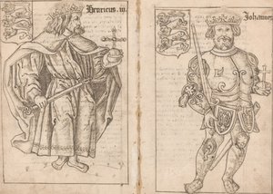 Kong John [høyre side] av English 16th Century
