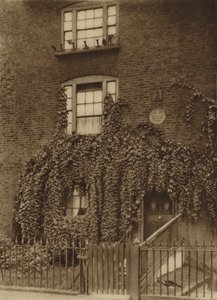 23 Hercules Road, Lambeth, hjemmet til William Blake fra 1793 til 1796 (s/hvitt-bilde) av English Photographer