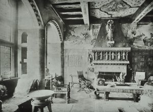 9 Melbury Road: salong, 1890 av English Photographer