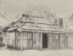En Bark Hut av English Photographer