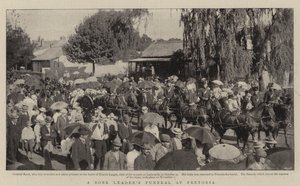 En Boer Leaders-begravelse i Pretoria av English Photographer
