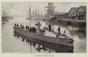 En kinesisk torpedobåt av English Photographer