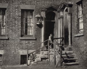 A Corner of Old Liverpool (s/hvitt bilde) av English Photographer