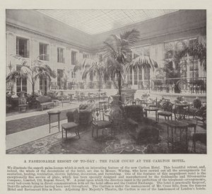 Et moderne feriested, Palm Court på Carlton Hotel av English Photographer