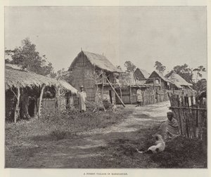 En skogslandsby på Madagaskar