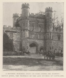 En historisk bygning i ferd med å komme under Hammer, Battle Abbey, eiendommen til avdøde hertuginne av Cleveland av English Photographer
