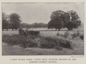 A New Public Park, Avery Hill, Eltham, kjøpt av London County Council av English Photographer