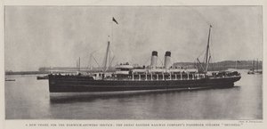 Et nytt fartøy for Harwich-Antwerp Service, Great Eastern Railway Companys Passenger Steamer Brussel av English Photographer