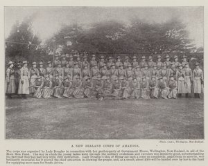 A New Zealand Corps of Amazons, 1900 av English Photographer