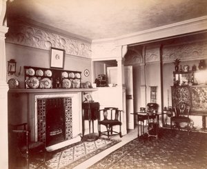 Et Norman Shaw-hus i Hampstead av English Photographer
