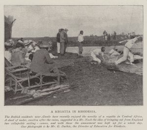 En regatta i Rhodesia av English Photographer