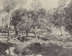 En rustikk bro, Ballarat vannreservat av English Photographer