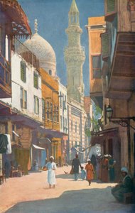 En gate i Kairo, Egypt (fargefoto) av English Photographer