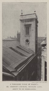 A Vanishing Work of Wrens, St Georges Church, Botolph Lane, i ferd med å bli revet av English Photographer