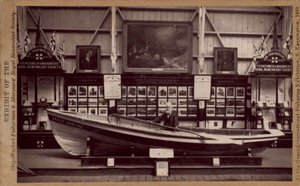 En modell av Grace Darling Boat av English Photographer