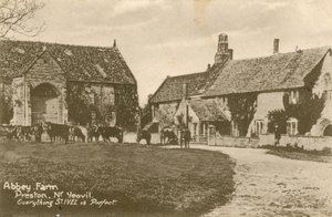 Abbey Farm i Preston nær Yeovil. Postkort sendt i 1913. av English Photographer