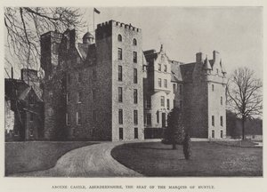 Aboyne Castle, Aberdeenshire, setet til Marquis of Huntly av English Photographer