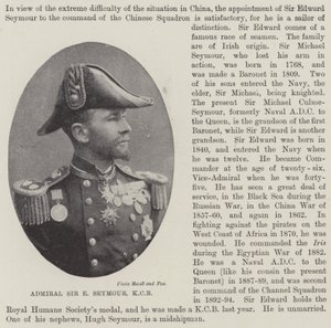 Admiral Sir E Seymour, KCB av English Photographer