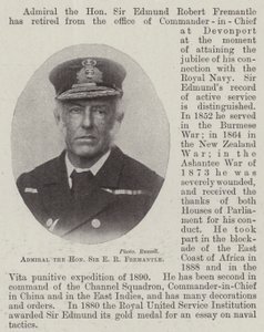 Admiral den ærede Sir E R Fremantle av English Photographer