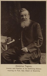 Adolphus Tagnon, oppfinner av selvkjørende motorer av English Photographer