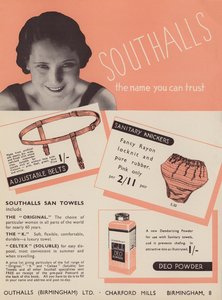 Reklame for Southalls hygieneprodukter av English Photographer