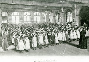 Ettermiddagssamling, ca. 1900 (s/hvitt-bilde) av English Photographer