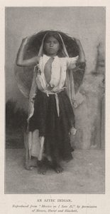 En aztekisk indianer av English Photographer