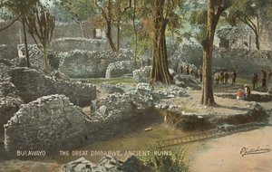 Gamle ruiner av Great Zimbabwe av English Photographer