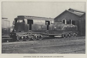 En annen utsikt over Heilmann-lokomotivet (s/hvitt-bilde) av English Photographer