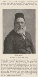 Arabi Pasha, returnerte til Egypt fra eksil av English Photographer