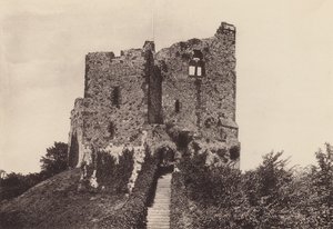 Arundel: The Castle Keep (s/hvitt bilde) av English Photographer