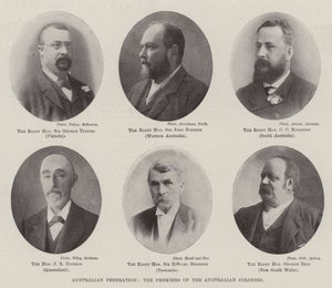 Australian Federation, Premiers of the Australian Colonies av English Photographer