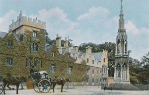 Balliol College og Martyrs Memorial av English Photographer