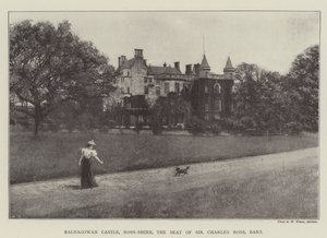 Balnagowan Castle, Ross-Shire, setet til Sir Charles Ross, Baronet av English Photographer
