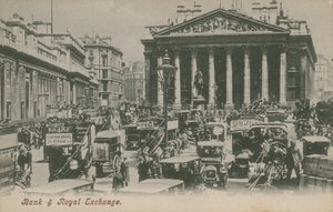 Bank og Royal Exchange, London av English Photographer