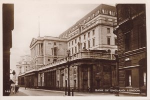 Bank of England, London (s/hvitt bilde) av English Photographer