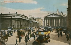 Bank of England, London. Postkort sendt i 1913. av English Photographer