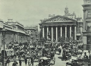Bank of England, Threadneedle Street, City of London, 1890 av English Photographer